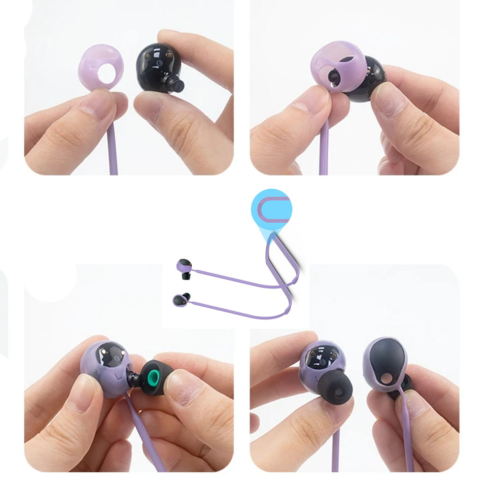 Sony Headphone Wf-1000Xm5 - สายรัดป้องกันการสูญหายสำหรับหูฟังโซนี่ WF-1000XM5 สีสันสดใส สายคล้องซิลิโคนที่แข็งแรง สายคล้องหูฟังสำหรับเล่นกีฬา อุปกรณ์เสริมสายคล้องหูฟัง