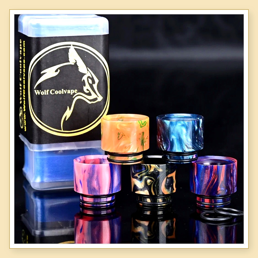 Wolfcoolvape 810 Drip Tips - ช - Drip Tip Resin บทวิจารณ์และราคา