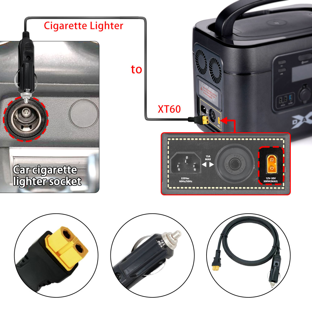 ปลั๊ก16AWG XT60จุดบุหรี่ในรถยน - Accessories Experts Vape บทวิจารณ์และราคา